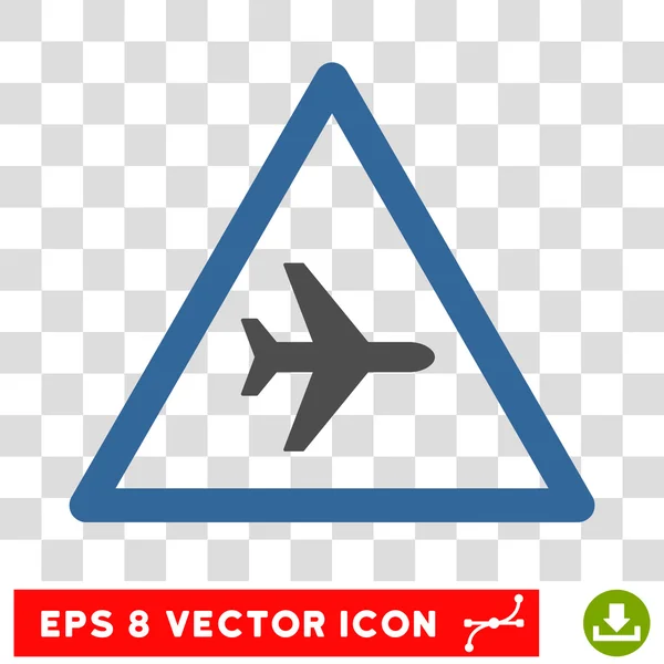 Flugzeug Gefahr eps Vektor Symbol — Stockvektor