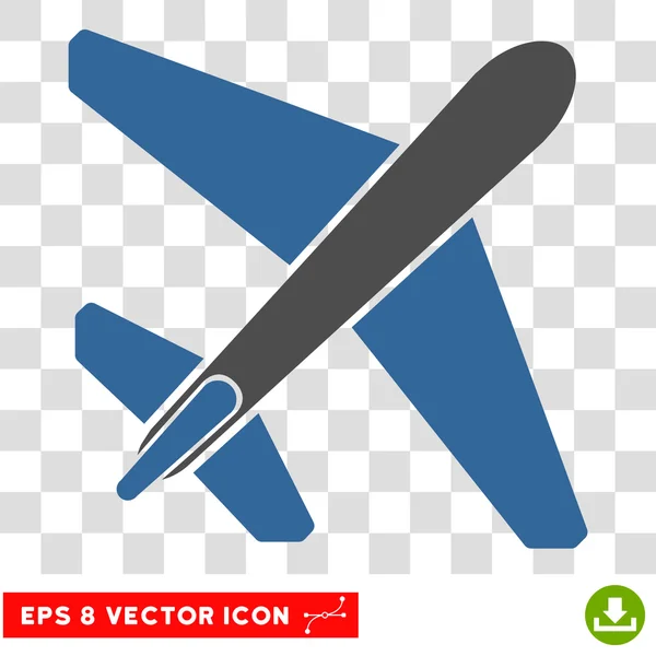 Jet Airplane Eps Vector Icono — Archivo Imágenes Vectoriales