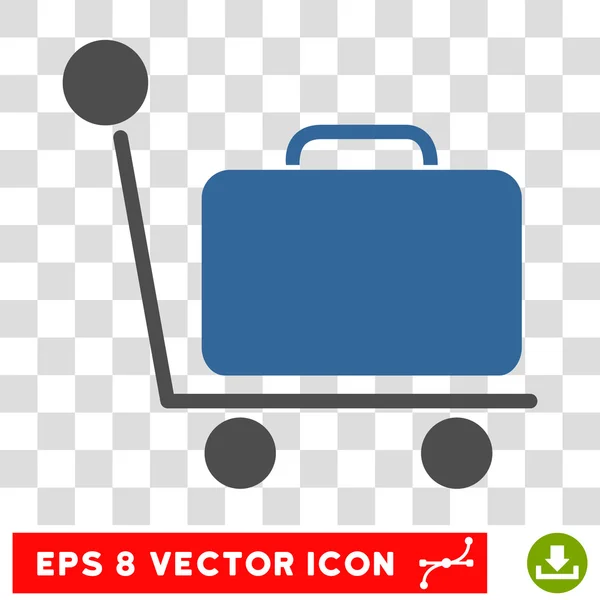 Carro de equipaje Eps Vector Icono — Vector de stock