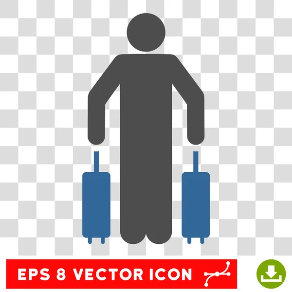 Векторная икона "Пассажирский багаж" — стоковый вектор