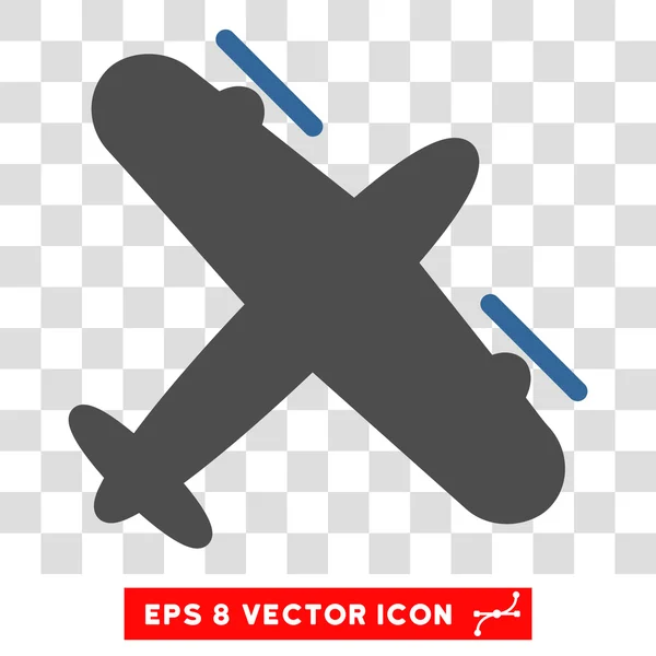 Propeller Aircraft Eps Vector Icon — Stock Vector