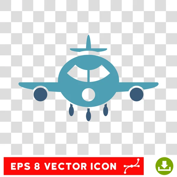 Frachtflugzeug eps Vektor-Symbol — Stockvektor