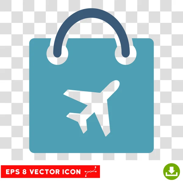 Duty Free Shopping eps Vektor Symbol — Stockvektor