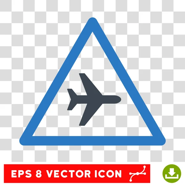 Flugzeug Gefahr eps Vektor Symbol — Stockvektor