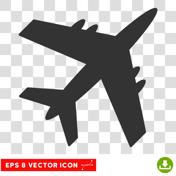 Aeronave Eps Vector Icon — Vetor de Stock