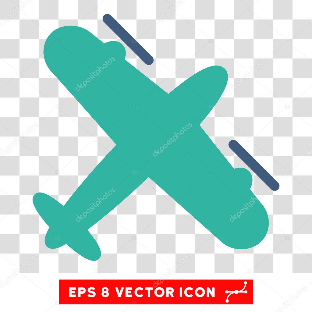 Propeller Aircraft Eps Vector Icon