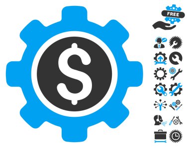 Araçlar Bonus ile Finansal Araçlar Düz Vektör Simgesi