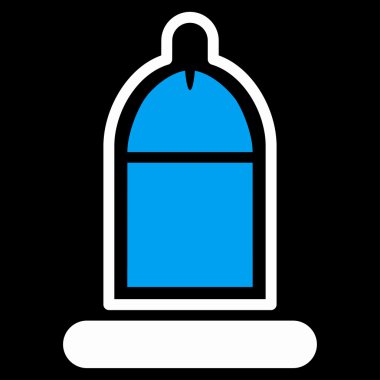 Prezervatif simgesi ile korunan Penis