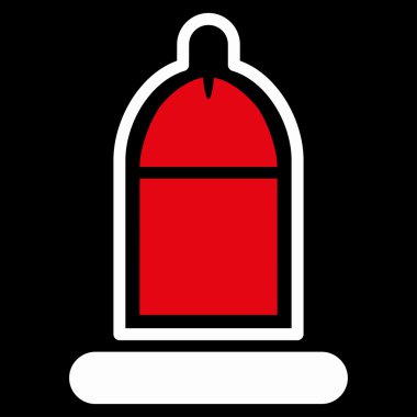 Prezervatif simgesi ile korunan Penis