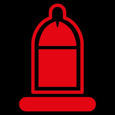 Prezervatif simgesi ile korunan Penis