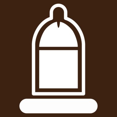 Prezervatif simgesi ile korunan Penis