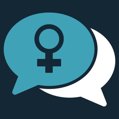 Kadın sohbet simgesi