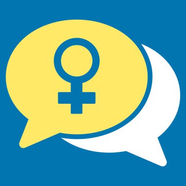 Kadın sohbet simgesi