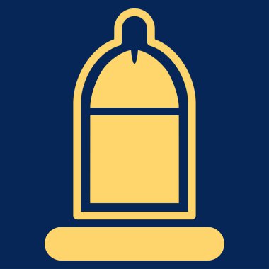 Prezervatif simgesi ile korunan Penis