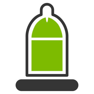 Prezervatif simgesi ile korunan Penis