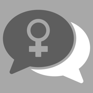 Kadın sohbet simgesi