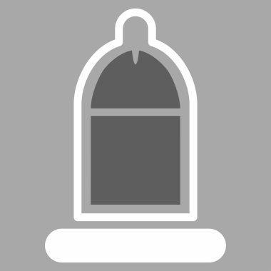 Prezervatif simgesi ile korunan Penis