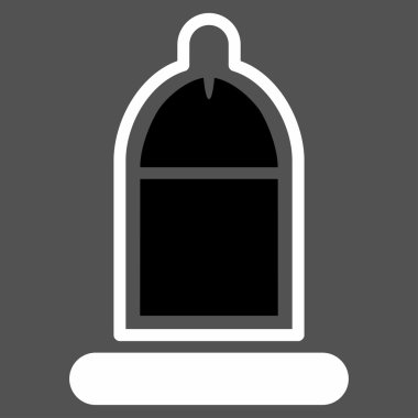 Prezervatif simgesi ile korunan Penis