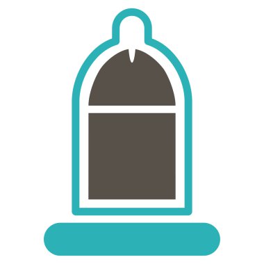 Prezervatif simgesi ile korunan Penis