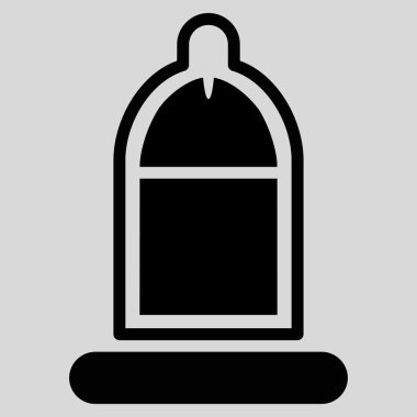 Prezervatif simgesi ile korunan Penis