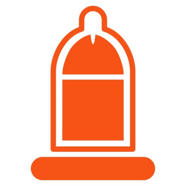 Prezervatif simgesi ile korunan Penis