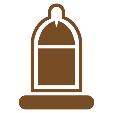 Prezervatif simgesi ile korunan Penis