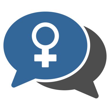 Kadın sohbet simgesi