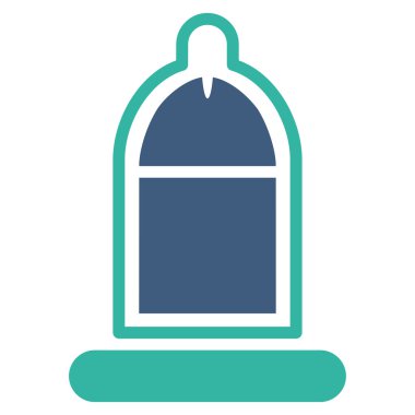 Prezervatif simgesi ile korunan Penis