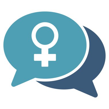 Kadın sohbet simgesi