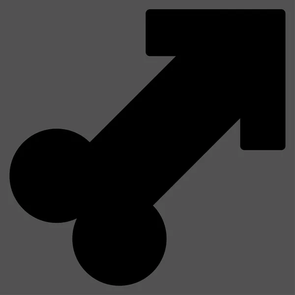 Mužské sexuální Symbol ikona — Stockový vektor