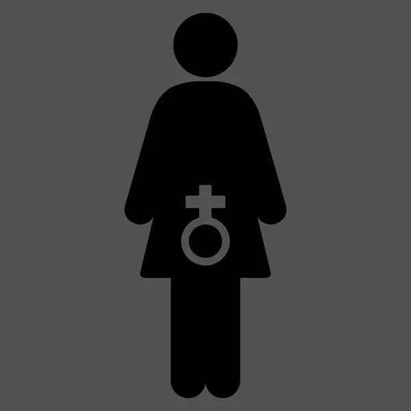 Ikon Disfungsi Seksual Wanita - Stok Vektor
