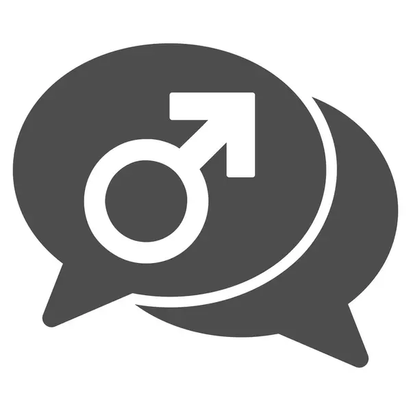 Mannelijke Chat-pictogram — Stockvector