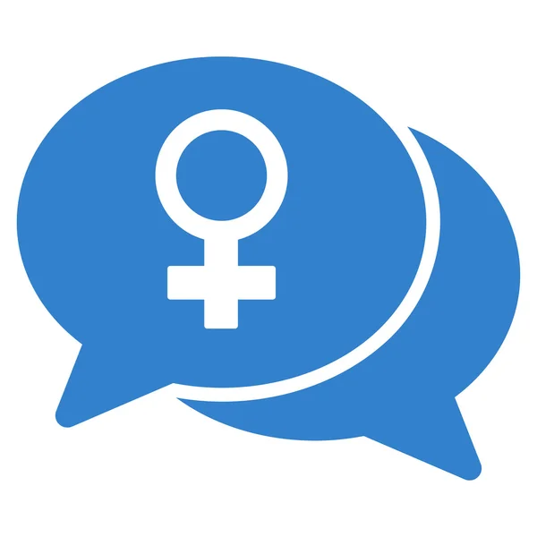 Female Chat Icon — Stock Vector