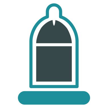 Prezervatif simgesi ile korunan Penis