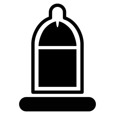 Prezervatif simgesi ile korunan Penis