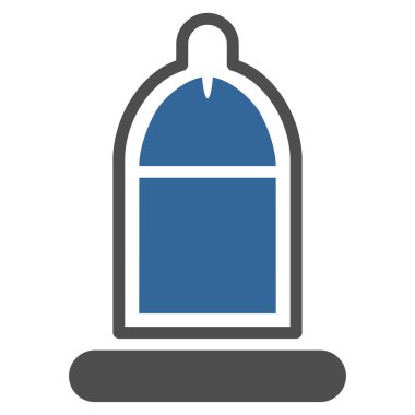 Prezervatif simgesi ile korunan Penis