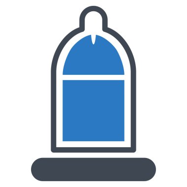 Prezervatif simgesi ile korunan Penis