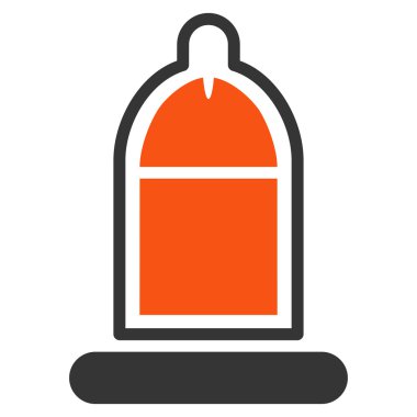 Prezervatif simgesi ile korunan Penis