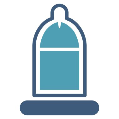 Prezervatif simgesi ile korunan Penis