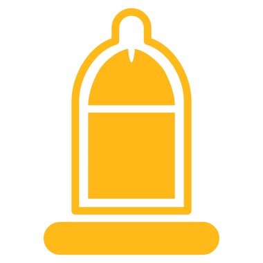 Prezervatif simgesi ile korunan Penis