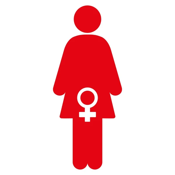 Icône de fertilité féminine — Image vectorielle
