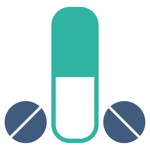 Manliga medicinering ikonen — Stock vektor