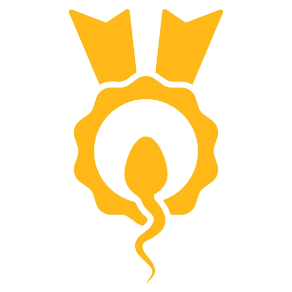 Icône de gagnant de sperme — Image vectorielle