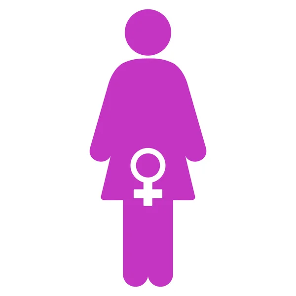 Female Fertility Icon — Stock Vector