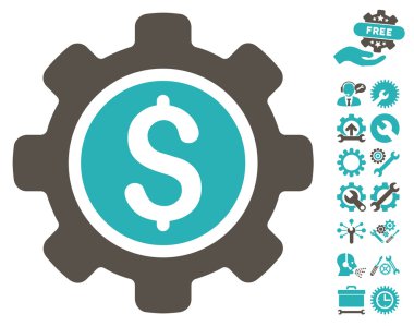 Araçlar Bonus ile Finansal Araçlar Düz Vektör Simgesi