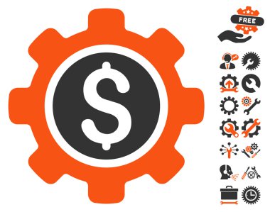 Araçlar Bonus ile Finansal Araçlar Düz Vektör Simgesi