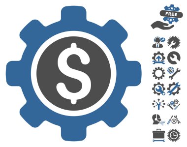 Araçlar Bonus ile Finansal Araçlar Düz Vektör Simgesi