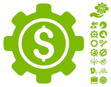 Araçlar Bonus ile Finansal Araçlar Düz Vektör Simgesi