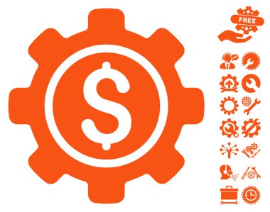 Araçlar Bonus ile Finansal Araçlar Düz Vektör Simgesi