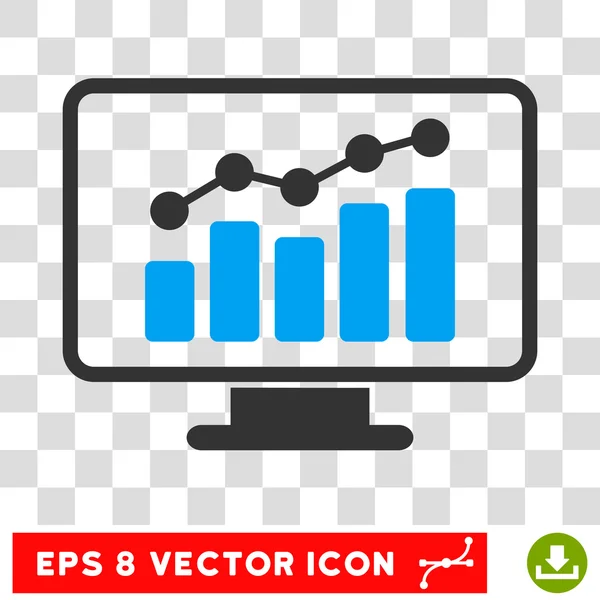 Monitoramento Eps Vector Icon — Vetor de Stock
